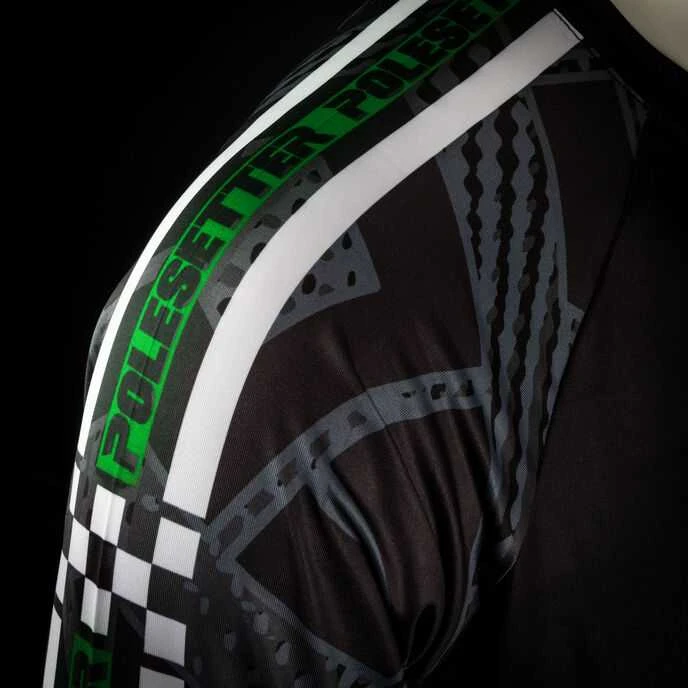 Polesetter ONE Simracing marškinėliai žali - M