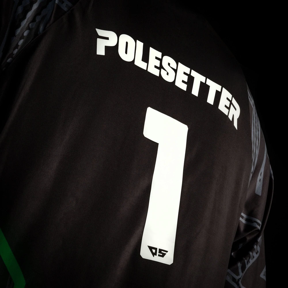 Polesetter ONE Simracing Jersey Žalias - Size M, žalias