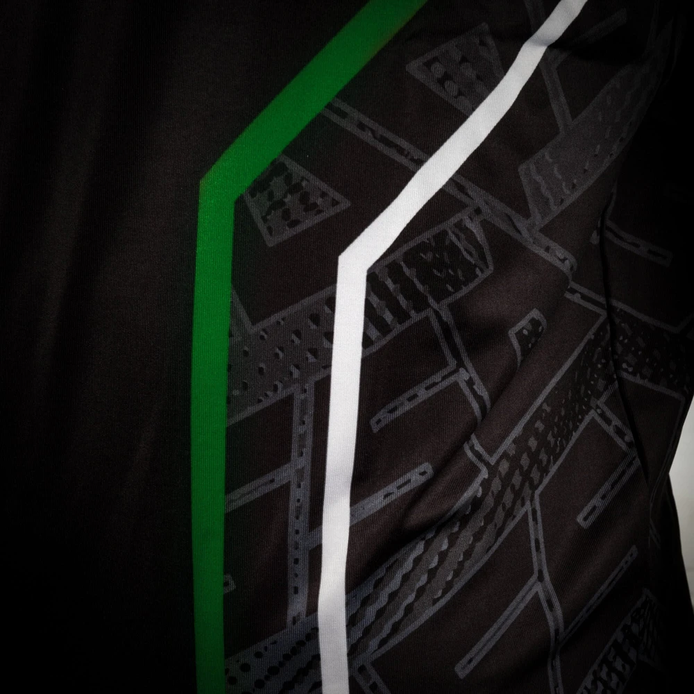 Polesetter ONE Simracing Shirt - Size XXL, žalias