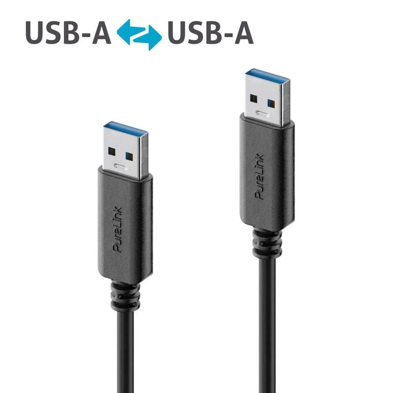 PureLink Premium USB-A laidas, juodas - 2m