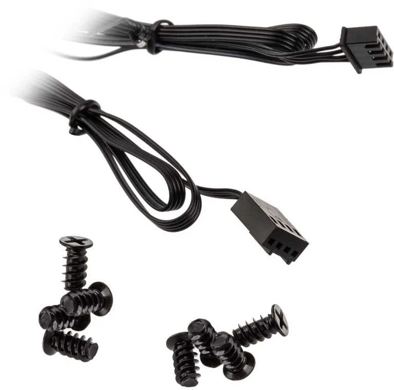 Raijintek EOS 12 RBW ADD korpuso ventiliatorius, 2er-Set su valdikliu- juodos spalvos, 120mm