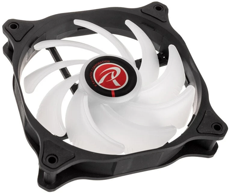 Raijintek EOS 12 RBW ADD korpuso ventiliatorius, 2er-Set su valdikliu- juodos spalvos, 120mm