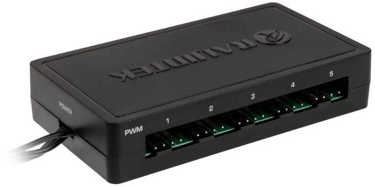 Raijintek EOS 12 RBW ADD korpuso ventiliatorius, 2er-Set su valdikliu- juodos spalvos, 120mm