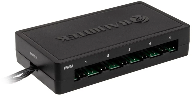 Raijintek EOS 12 RBW ADD korpuso ventiliatorius, 2er-Set su valdikliu- juodos spalvos, 120mm