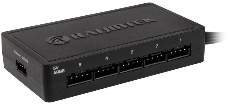 Raijintek EOS 12 RBW ADD korpuso ventiliatorius, 2er-Set su valdikliu- juodos spalvos, 120mm