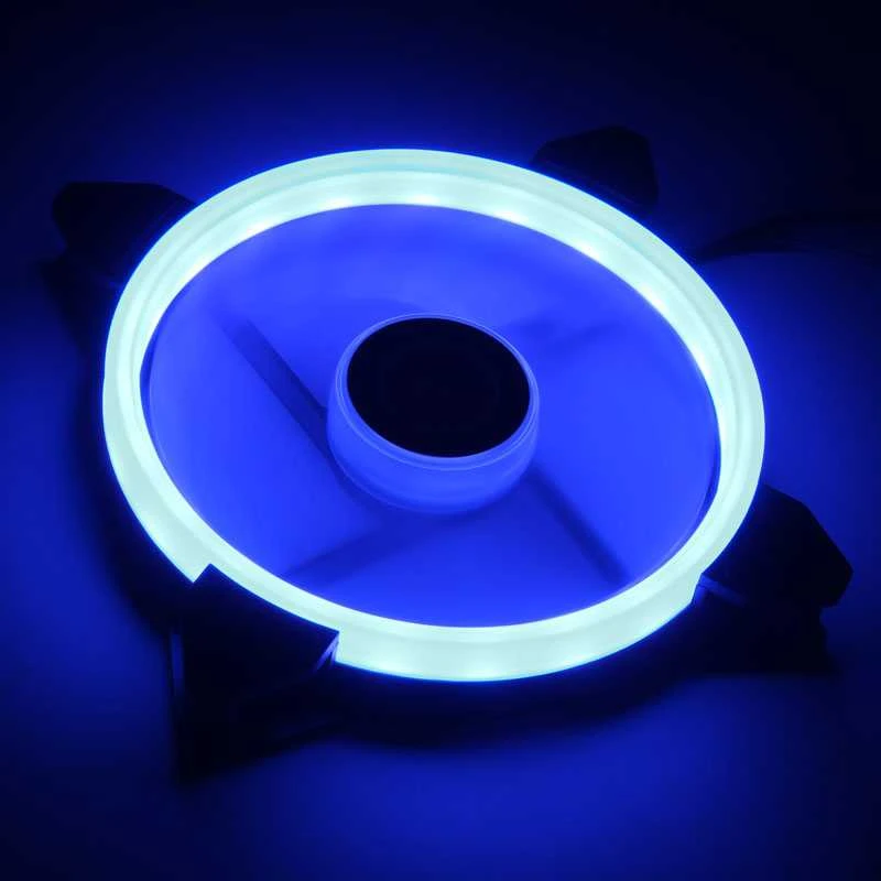 Raijintek IRIS 14 Rainbow RGB LED korpuso ventiliatoriai, 2-Part Set su valdikliu – 140mm