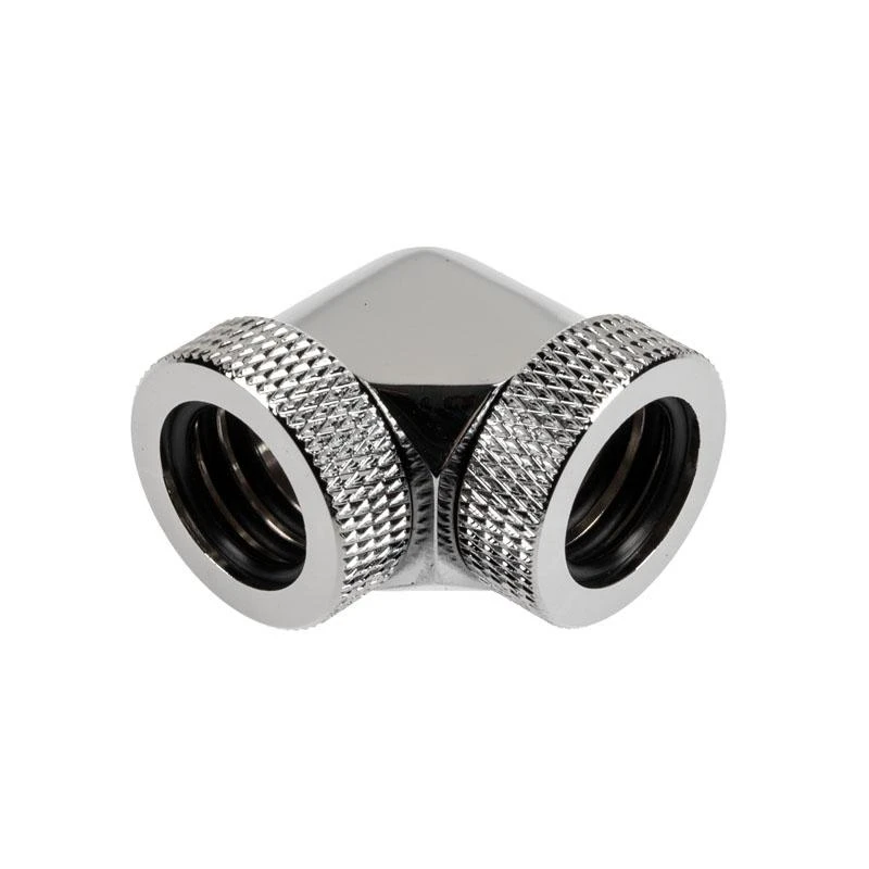 Raijintek Pelias D160906, 16mm, 90 degree Adapteris – 6-pack, sidabrinis