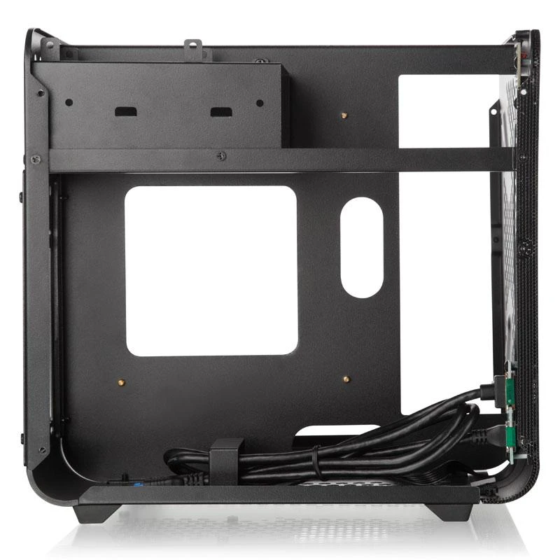 Raijintek METIS EVO TG Mini-ITX dėklas, grūdintas stiklas - sidabras