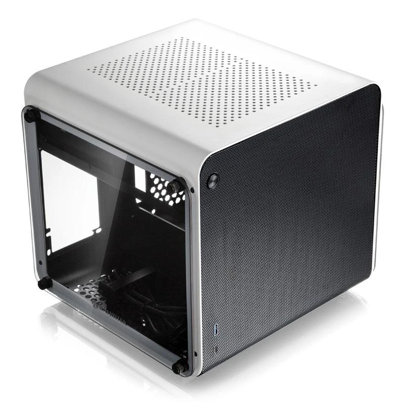 Raijintek METIS EVO TG Mini-ITX kompiuterio korpusas, Tempered Glass – baltos spalvos