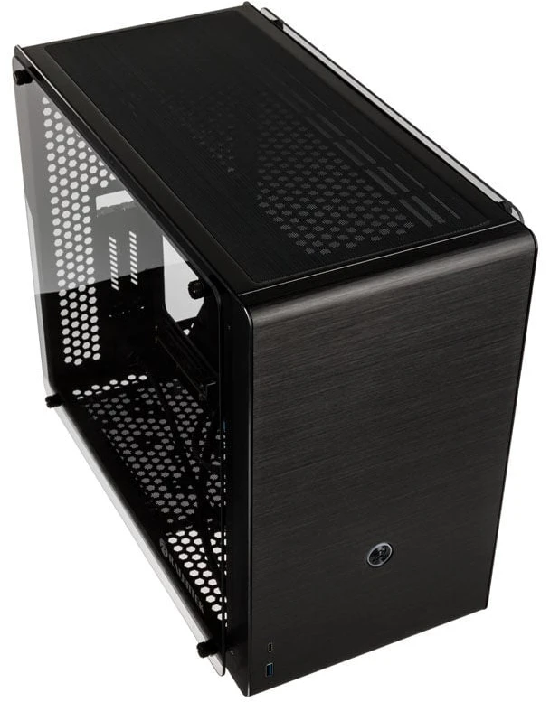 RAJ RAIJINTEK Ophion M Evo TGS „Midi Tower“ Juoda, Permatomas