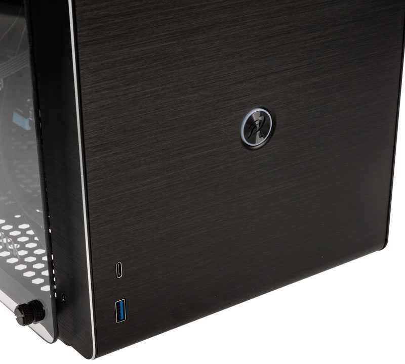 Raijintek Ophion M Evo TGS Micro-ATX kompiuterio korpusas, Tempered Glass - juodos spalvos