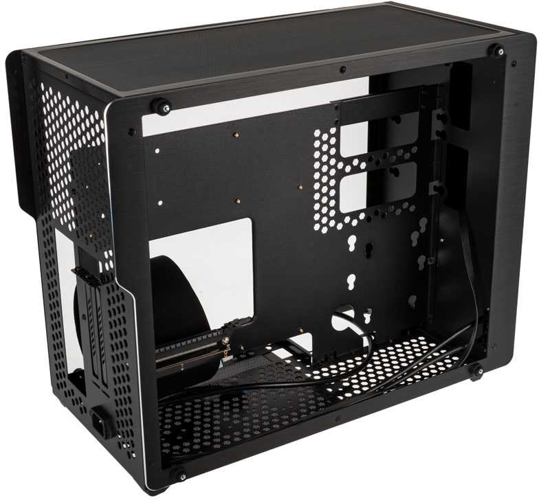 Raijintek Ophion M Evo TGS Micro-ATX kompiuterio korpusas, Tempered Glass - juodos spalvos