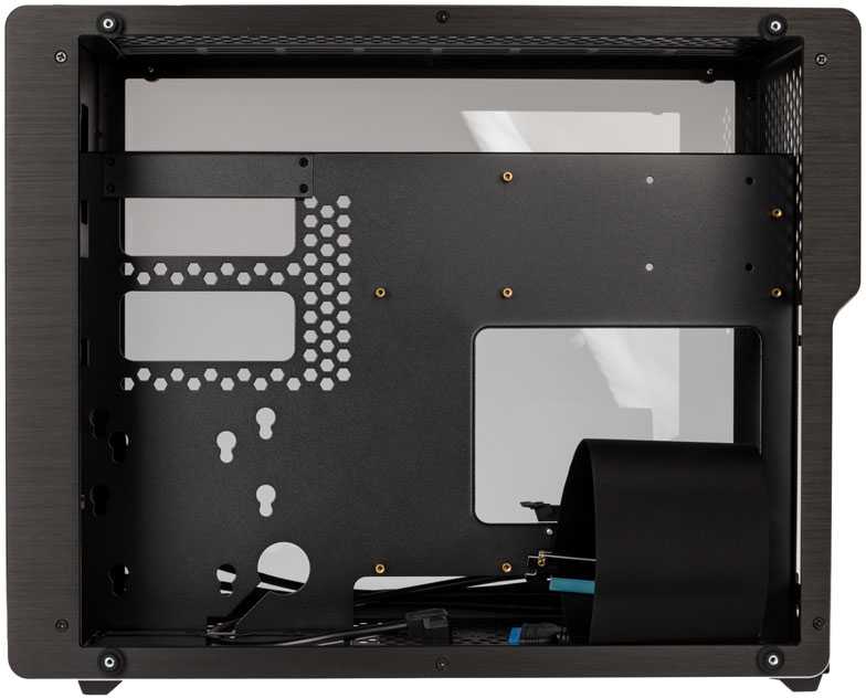Raijintek Ophion M Evo TGS Micro-ATX kompiuterio korpusas, Tempered Glass - juodos spalvos