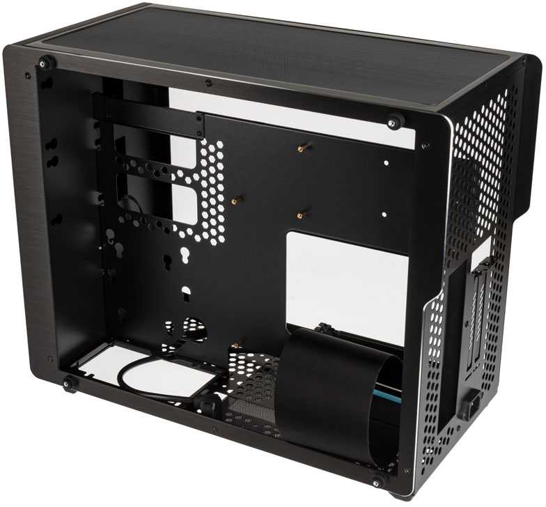 Raijintek Ophion M Evo TGS Micro-ATX kompiuterio korpusas, Tempered Glass - juodos spalvos