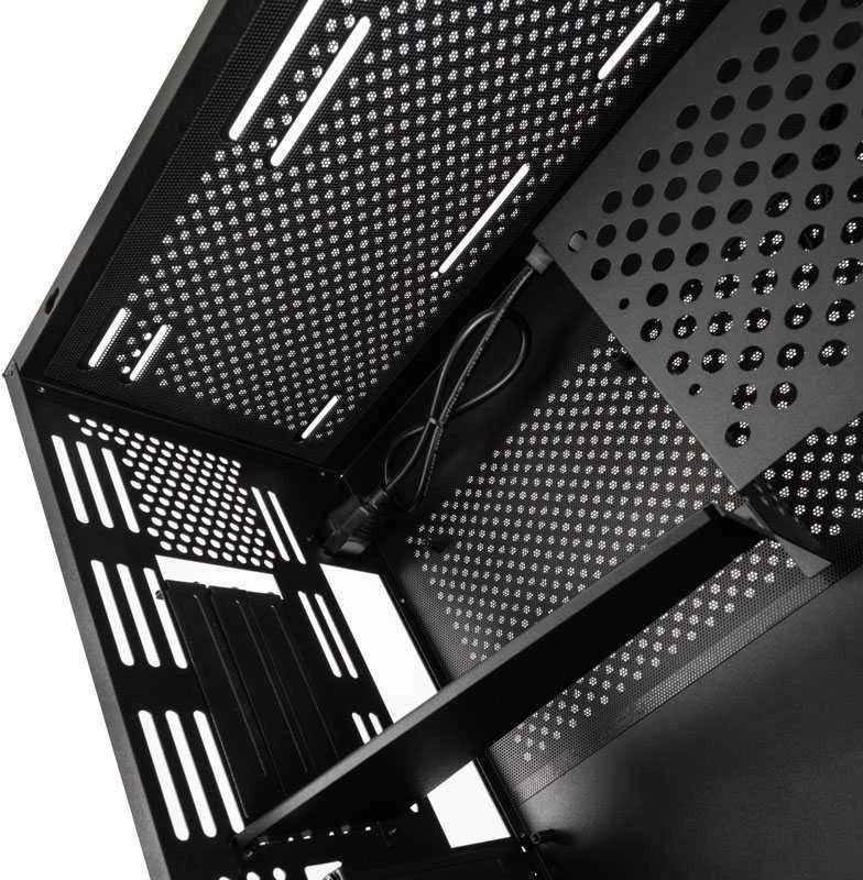 Raijintek PAEAN MINI Mini-ITX dėklas, grūdintas stiklas - juodas