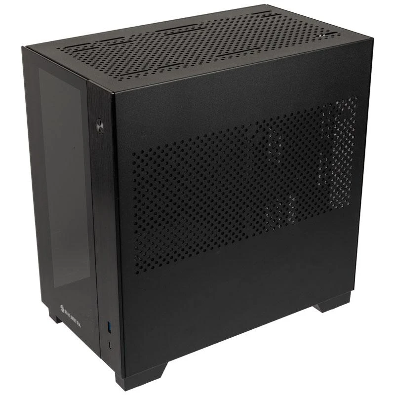 Raijintek PAEAN MINI Mini-ITX dėklas, grūdintas stiklas - juodas