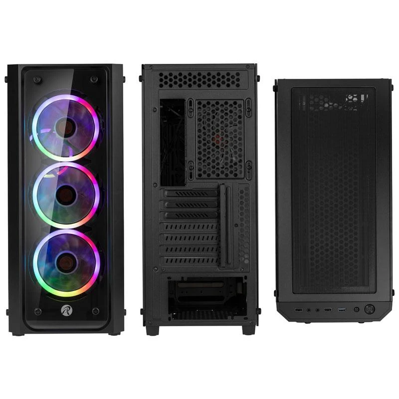 Raijintek PONOS TG4 korpusas - juodas
