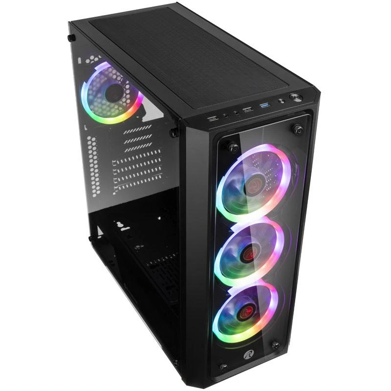 Raijintek PONOS TG4 korpusas - juodas