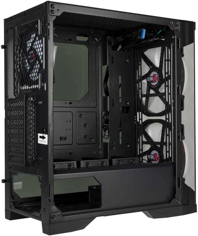 Raijintek Silenos Pro A-RGB Midi Tower - juodas