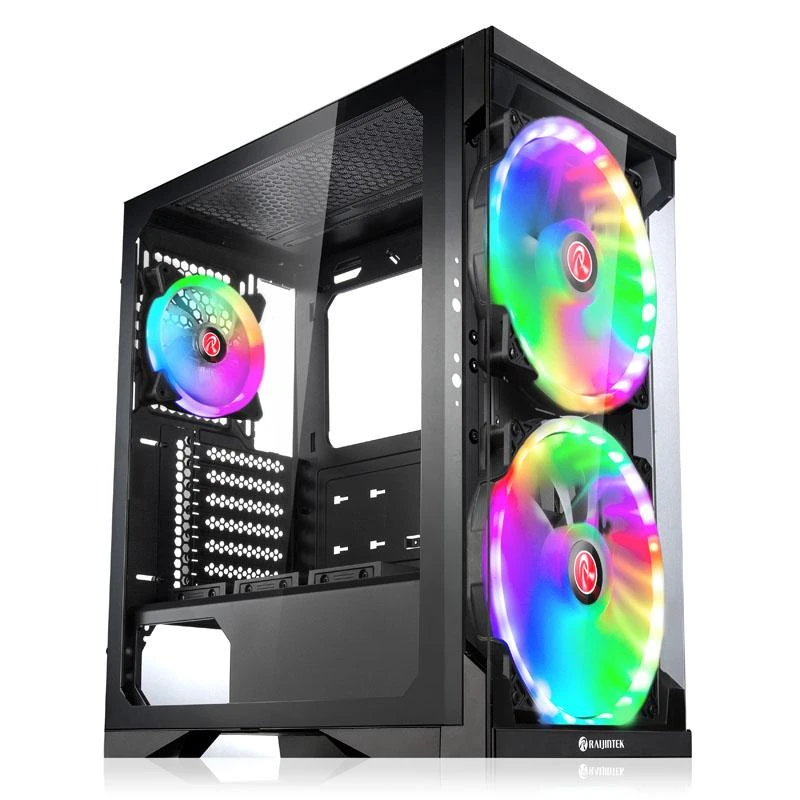 Raijintek Silenos Pro A-RGB Midi Tower - juodas