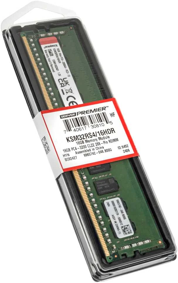 RAM Kingston KSM32RS4/16HDR 16G D4-3200R22 1RX4 RDIMM HDR | Kingston