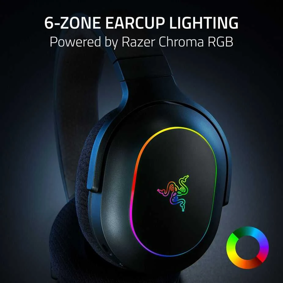 Razer | Ausinės Žaidimams | Barracuda X Chroma | Belaidės | Over-Ear | Mikrofonas | Belaidės | Juodas