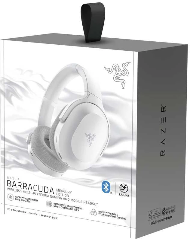 Razer Belaidės Ausinės Žaidimams - Barracuda Mercury Edition