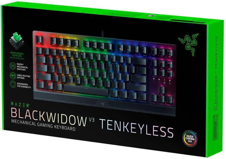 Klaviatūra Razer BlackWidow V3 Tenkeyless Backlight