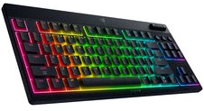 Oranžinis Razer BlackWidow V4 Low-Profile TKL HyperSpeed, Gaming-klaviatūra - juodas, DE-išdėstymas, Razer Low-Profile oranžinis