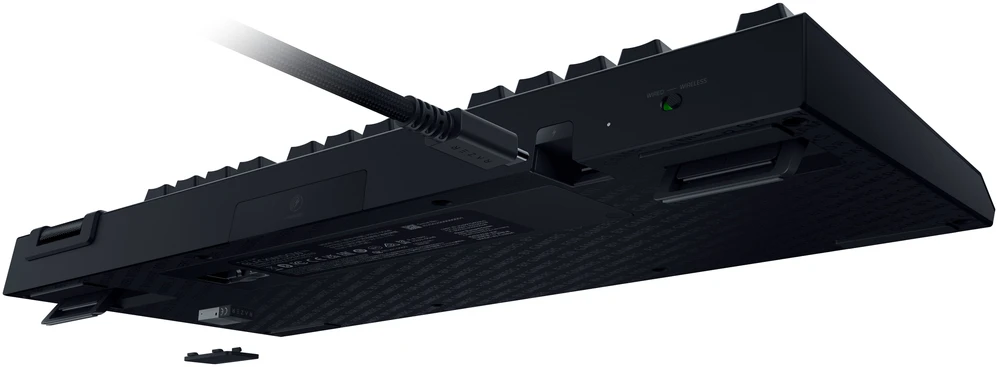 Razer BlackWidow V4 Tenkeyless HyperSpeed belaidė žaidimų klaviatūra, RGB - oranžiniai jutikliniai jungikliai, ISO (DE) (RZ03-05480400-R3G1)