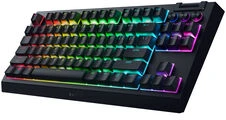 Klaviatūra Razer Gamingowa belaidė BlackWidow V4 Tenkeyless HyperSpeed, RGB - oranžinis dotykowe Switches, ISO (DE) (RZ03-05480400-R3G1)