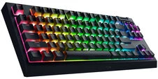 Klaviatūra Razer Gamingowa belaidė BlackWidow V4 Tenkeyless HyperSpeed, RGB - oranžinis dotykowe Switches, ISO (DE) (RZ03-05480400-R3G1)