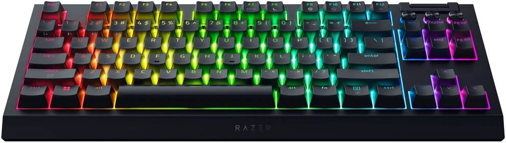 Razer BlackWidow V4 Tenkeyless HyperSpeed belaidė žaidimų klaviatūra, RGB - oranžiniai jutikliniai jungikliai, ISO (DE) (RZ03-05480400-R3G1)