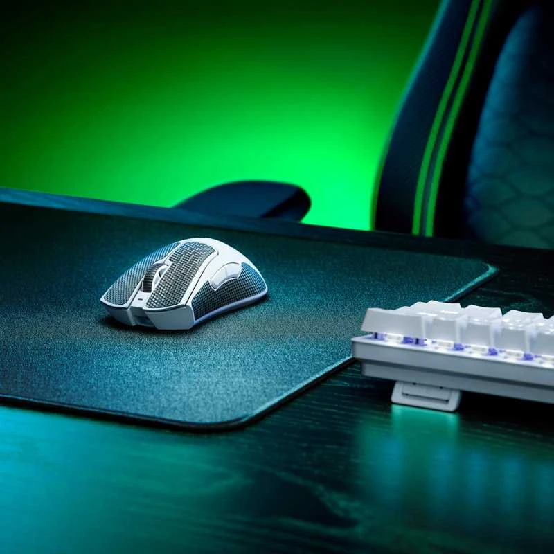 Razer DeathAdder V3 Pro belaidė pelė žaidimamas, Baltos spalvos