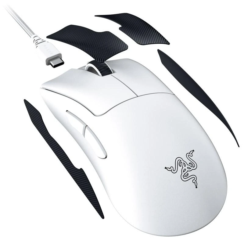Razer DeathAdder V3 Pro belaidė pelė žaidimamas, Baltos spalvos