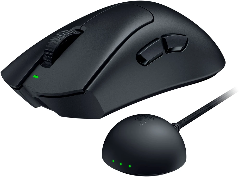 Pelė Myszka žaidimams Razer DeathAdder V4 belaidė 45000 dpi optinė juoda