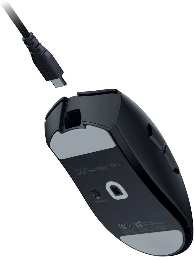 Pelė Myszka žaidimams Razer DeathAdder V4 belaidė 45000 dpi optinė juoda