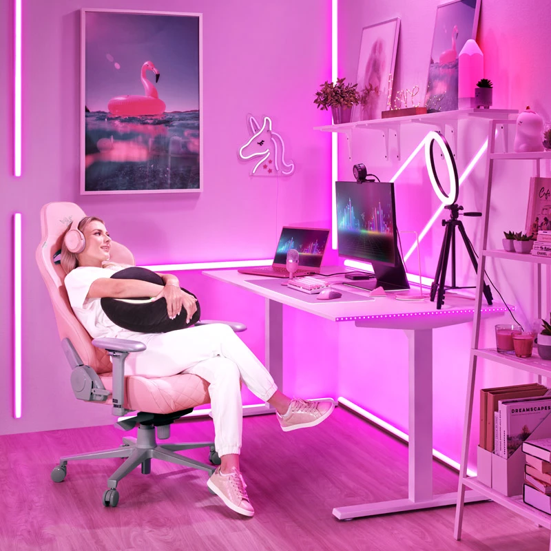 Komfortiška Žaidimų kėdė Razer Enki Quartz Gaming Chair, Rožinė