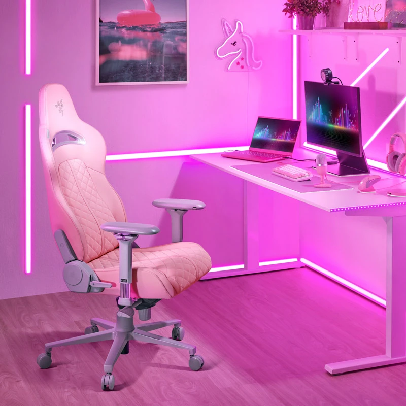 Komfortiška Žaidimų kėdė Razer Enki Quartz Gaming Chair, Rožinė