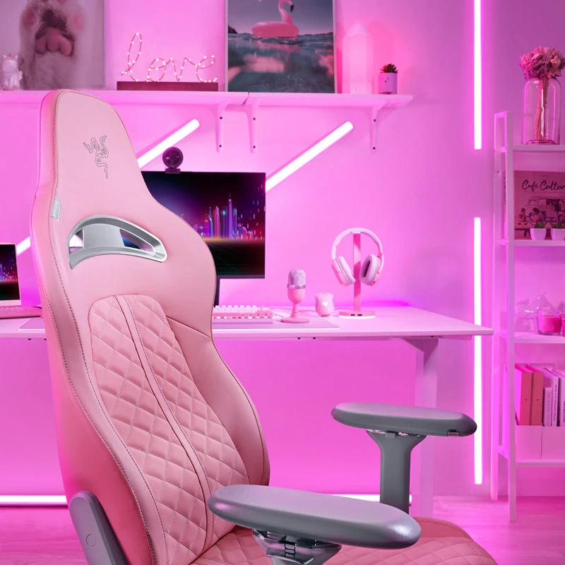 Komfortiška Žaidimų kėdė Razer Enki Quartz Gaming Chair, Rožinė