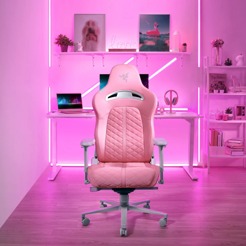 Komfortiška Žaidimų kėdė Razer Enki Quartz Gaming Chair, Rožinė