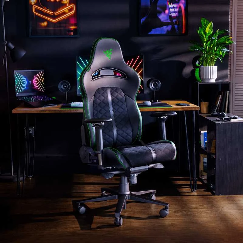 Komfortiška Žaidimų kėdė Razer Enki Gaming Chair, Juoda-žalia