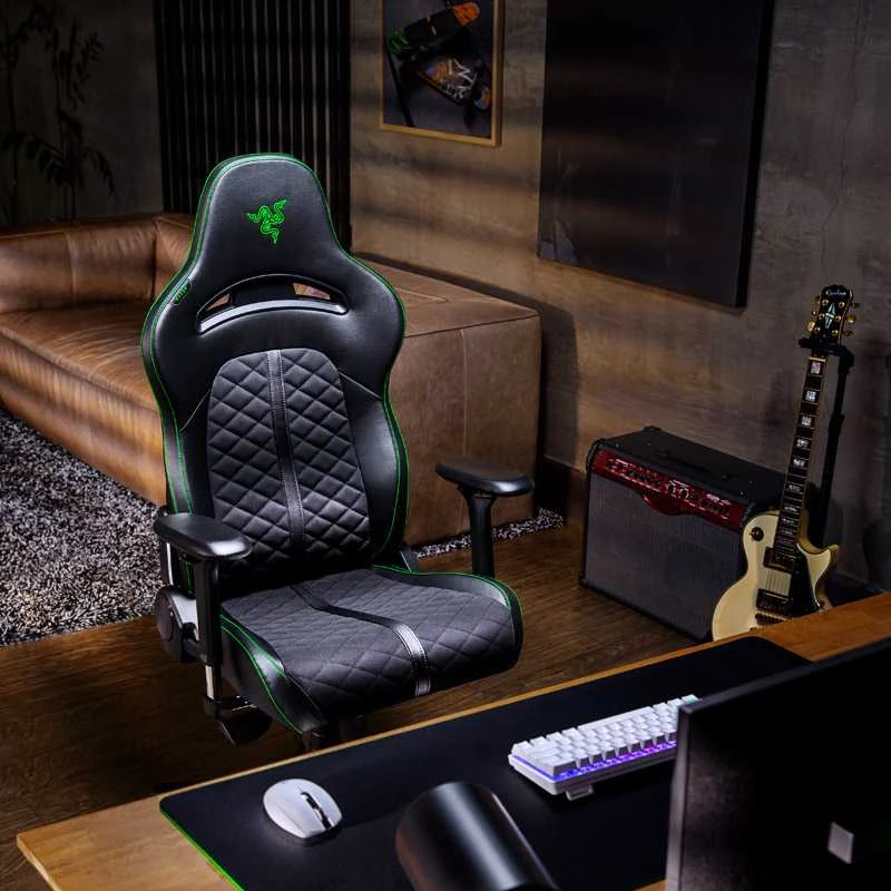 Komfortiška Žaidimų kėdė Razer Enki Gaming Chair, Juoda-žalia