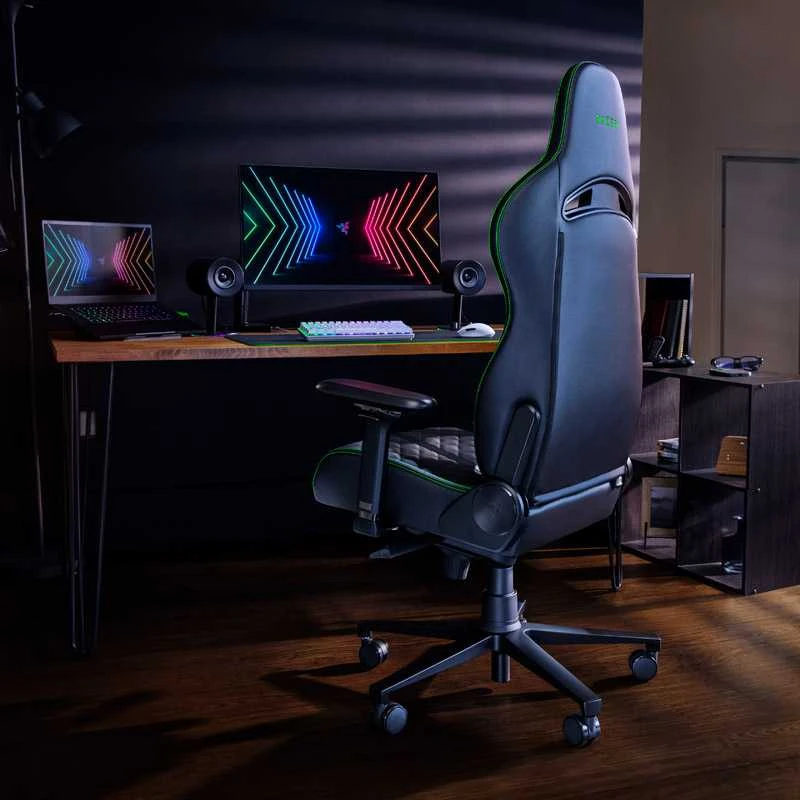 Komfortiška Žaidimų kėdė Razer Enki Gaming Chair, Juoda-žalia