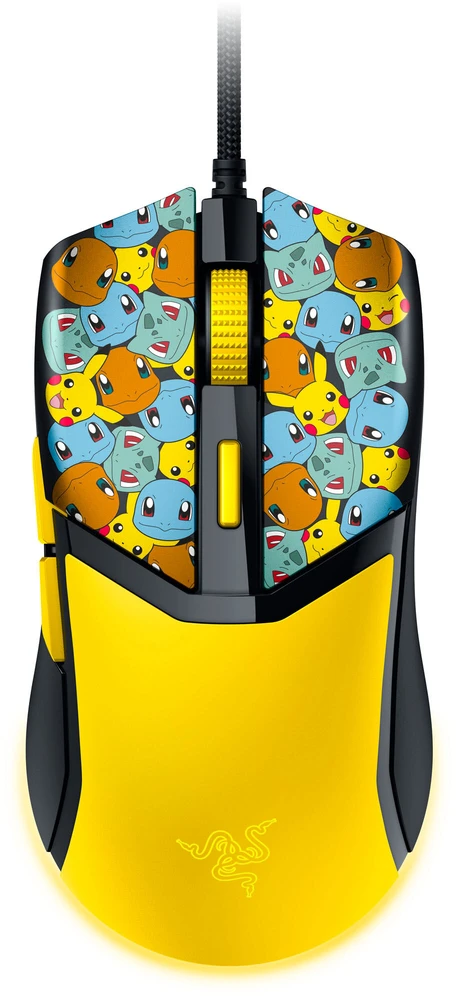 Razer Gaming Bundle - Kraken Kitty VX4 Ausinės, Gigantus V2 Mousepad & Cobra Pelė žaidimams - Pokémon Kanto Starters Edition