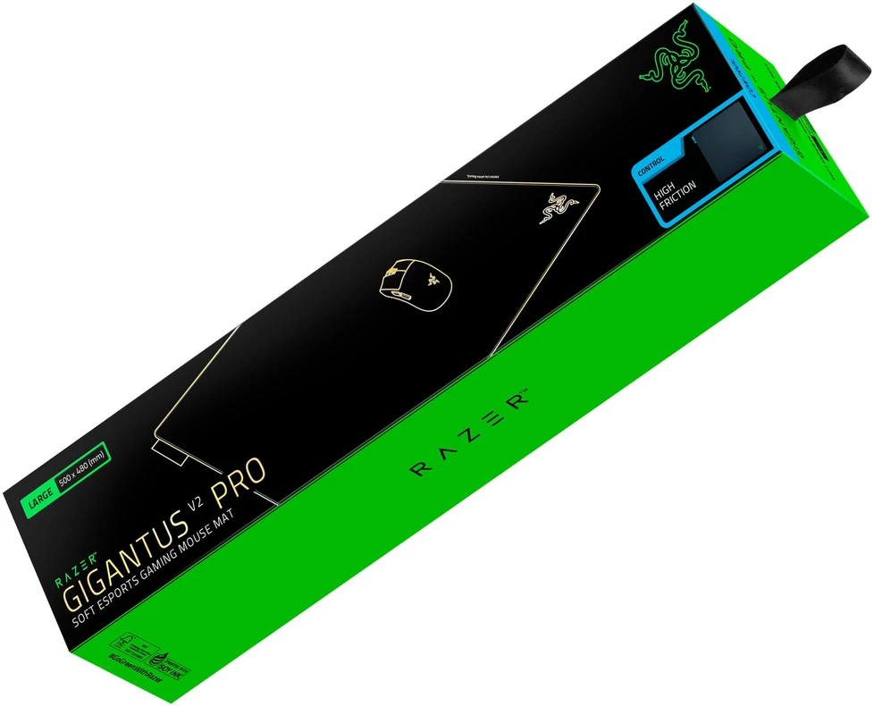 Razer Gigantus V2 Pro Pelės kilimėlis žaidimams, L – Control