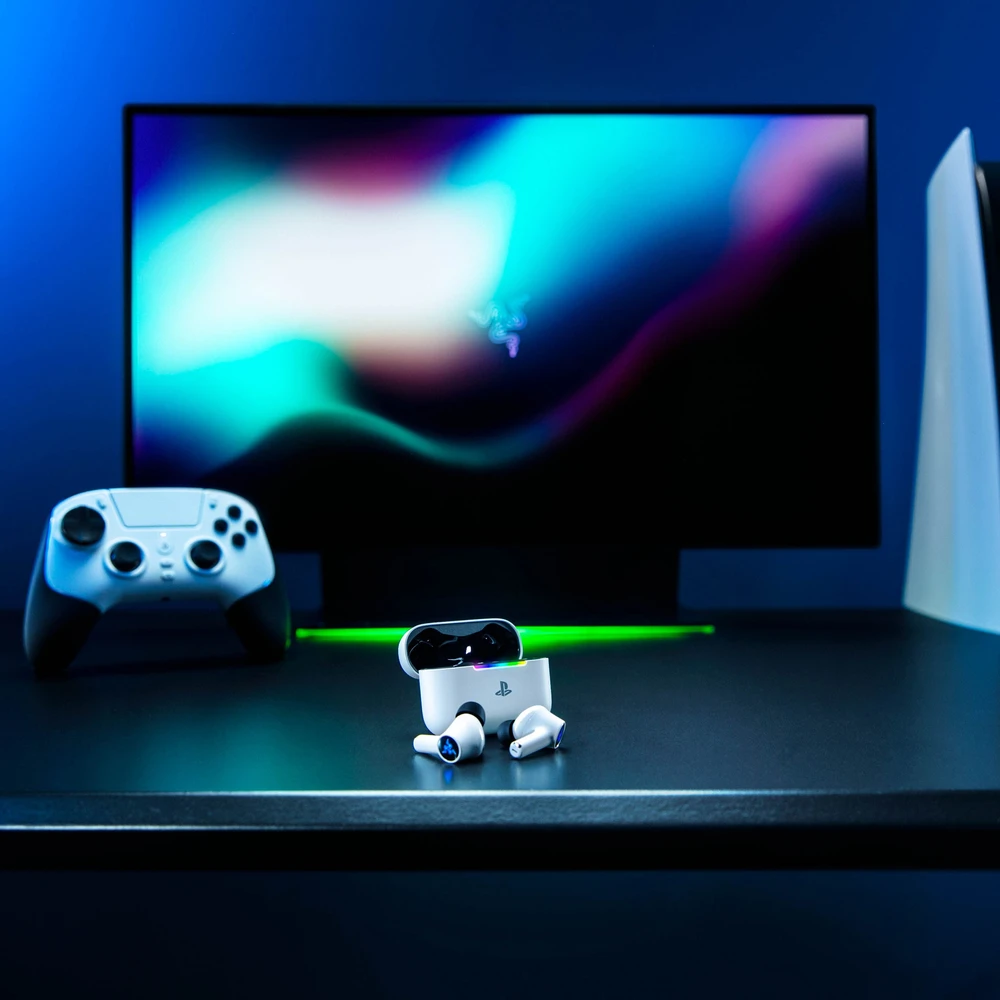 Ausinės Razer Hammerhead V3 X HyperSpeed skirta PlayStation, belaidės, ANC – juodas