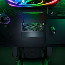 Klaviatūra Razer Huntsman V3 Pro Tenkeyless 8KHz Klaviatūra žaidimams, Analog Optical Gen 2 - ISO (DE), juoda (RZ03-05520400-R3G1)