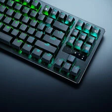 Razer Huntsman V3 Tenkeyless 8KHz žaidimų klaviatūra, RGB, analoginiai-optiniai jungikliai - juoda, ISO (DE)