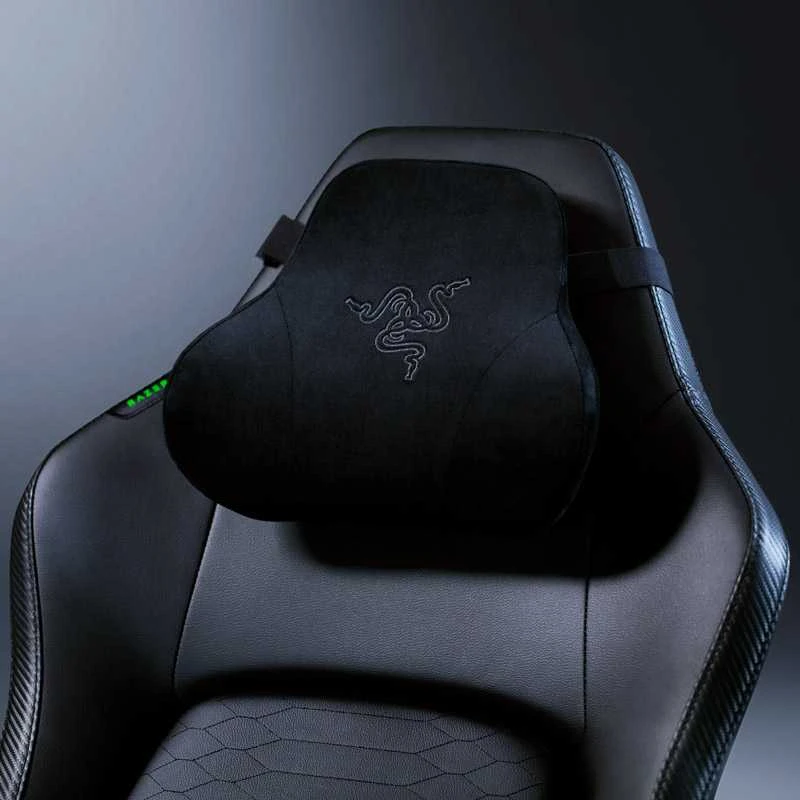 Razer žaidimų kėdė su juosmens atrama Iskur V2 EPU Leather, Aliuminio | Juodas